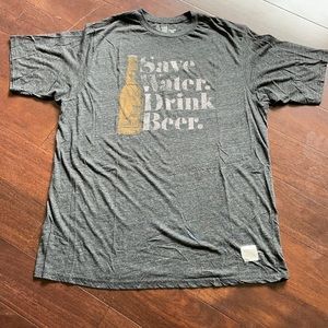 Men’s T-shirt “Save Water, Drink Beer.” XLT